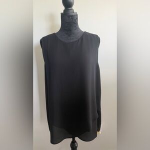 Chico's Black Sleeveless Layered Camisole

#118